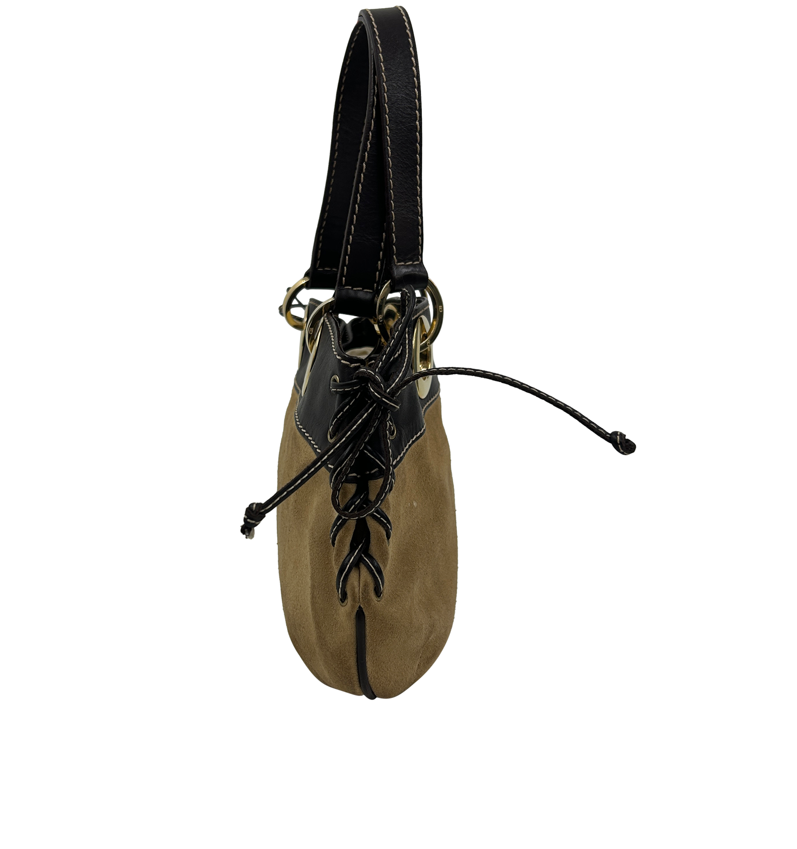 Tote, 220&euro;, Bolso, Beige/Marrón, Cuero - Ante, Vista lateral
